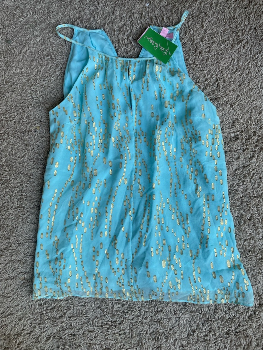Lilly Pulitzer Skye Blue Bubble Clip Dot Jacquard in SZ M NWT